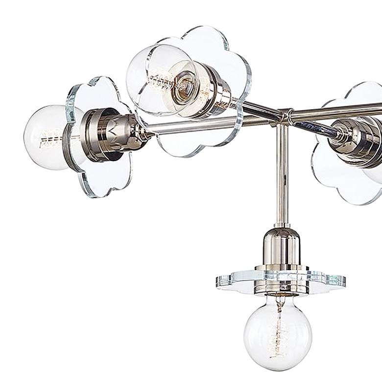 Image 3 Mitzi Alexa 46"W Polished Nickel 9-Light Chandelier more views