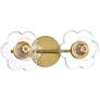 1_Mitzi Alexa 6" High Aged Brass 2-Light Wall Sconce