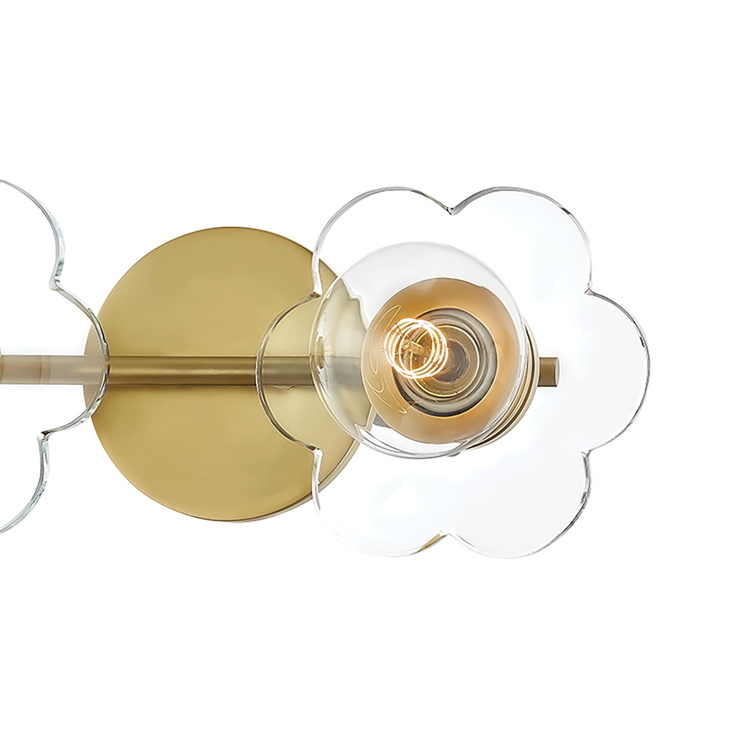 Image 3 Mitzi Alexa 6" High Aged Brass 2-Light Wall Sconce more views