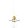 Mitzi Alexa 6" Wide Aged Brass Mini Pendant Light