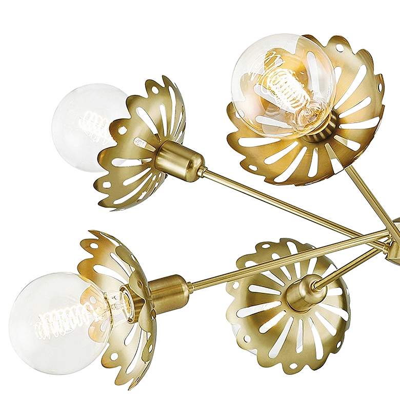 Image 3 Mitzi Alyssa 42" Wide Aged Brass 8-Light Chandelier more views