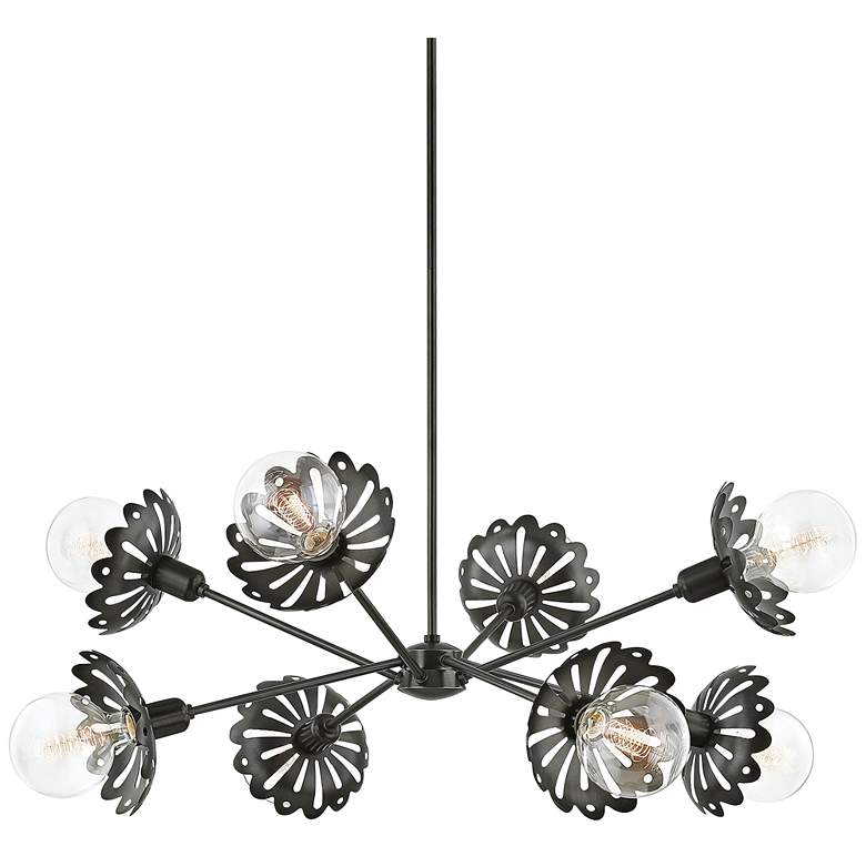 Image 2 Mitzi Alyssa 42" Wide Old Bronze 8-Light Chandelier