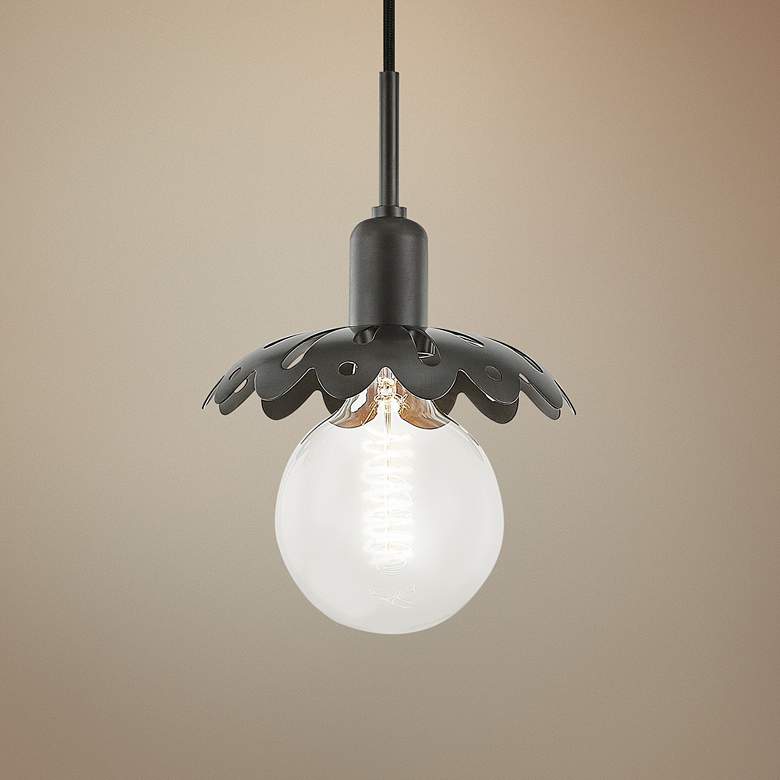 Image 1 Mitzi Alyssa 8" Wide Old Bronze Mini Pendant Light