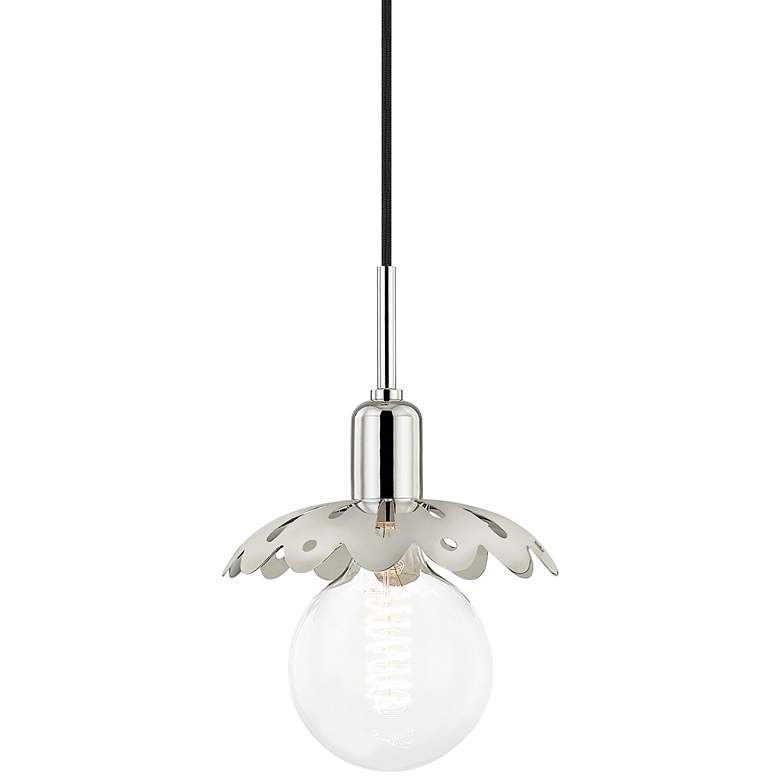 Image 2 Mitzi Alyssa 8" Wide Polished Nickel Mini Pendant Light