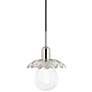 2_Mitzi Alyssa 8" Wide Polished Nickel Mini Pendant Light