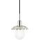 Mitzi Alyssa 8" Wide Polished Nickel Mini Pendant Light