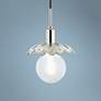 1_Mitzi Alyssa 8" Wide Polished Nickel Mini Pendant Light