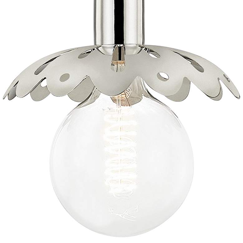Image 3 Mitzi Alyssa 8" Wide Polished Nickel Mini Pendant Light more views