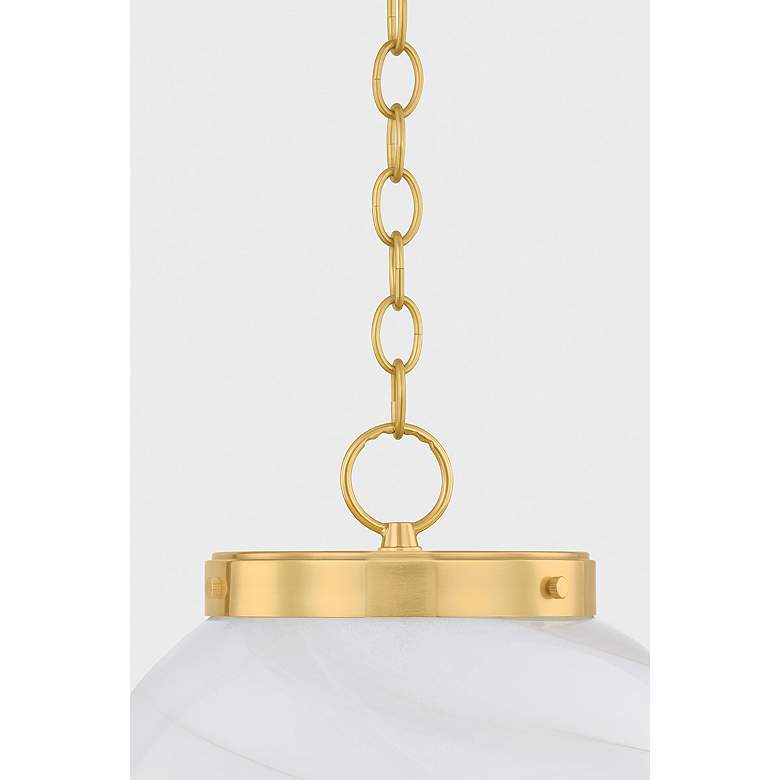 Image 6 Mitzi Ambra Pendant 15.75" in Aged Brass more views
