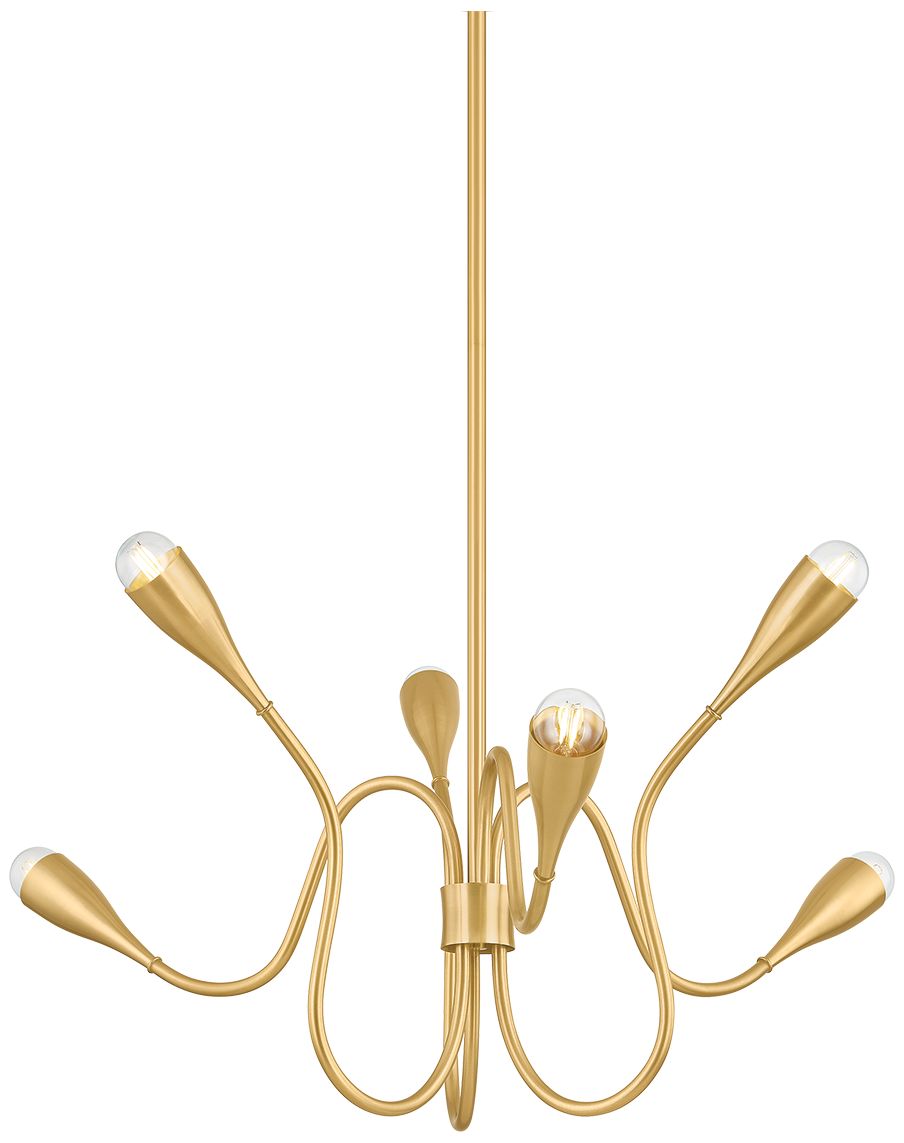 Image 3 Mitzi Anaise Chandelier Aged Brass more views