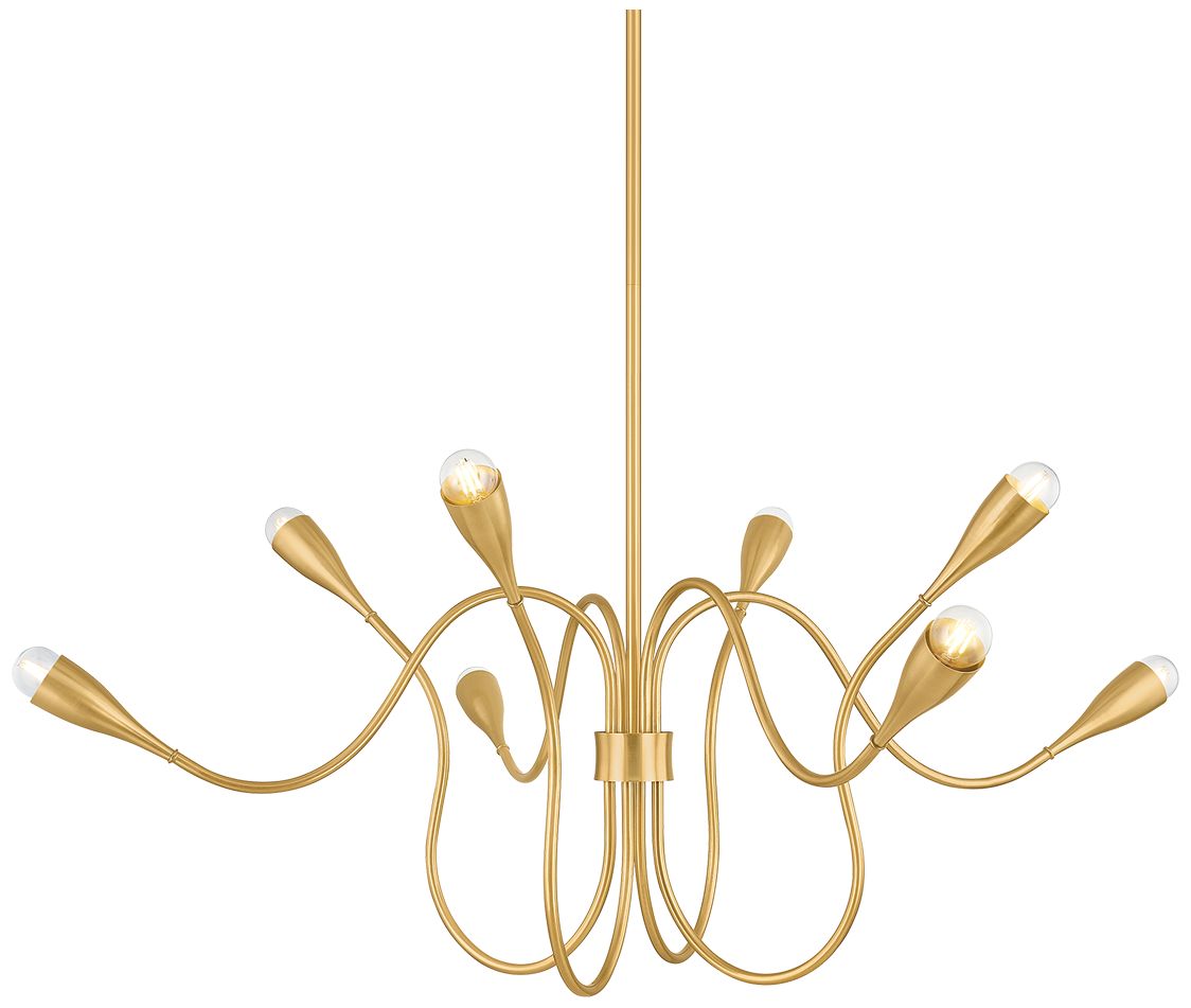Image 2 Mitzi Anaise Chandelier Aged Brass more views