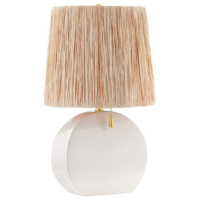 Image 1 Mitzi Aneesa 21" High Glossy Crackle Glaze Ceramic Accent Table Lamp