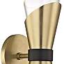 Mitzi Angie 15" High Aged Brass 2-Light LED Wall Sconce