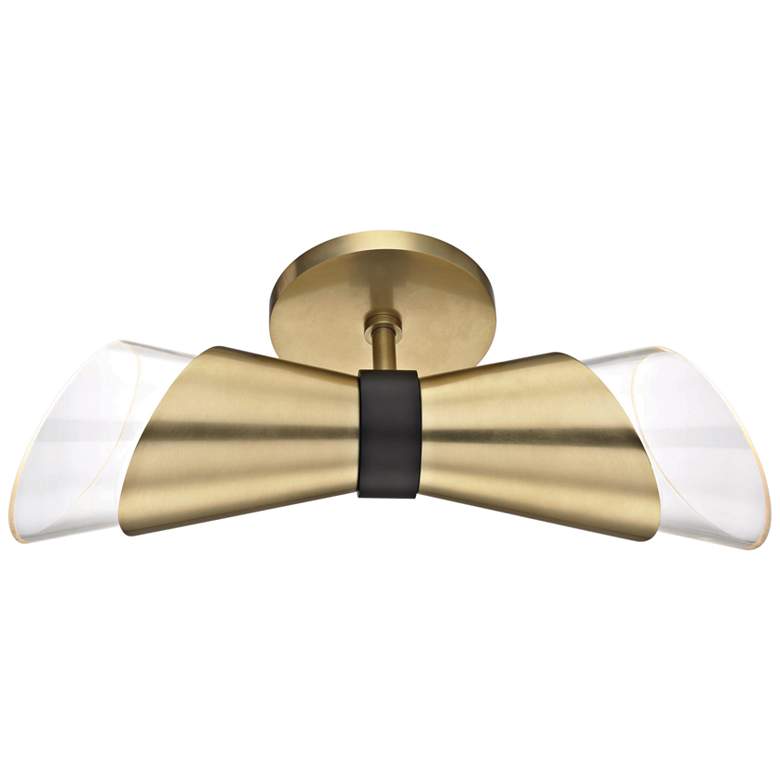 Image 4 Mitzi Angie 15" High Aged Brass 2-Light LED Wall Sconce more views