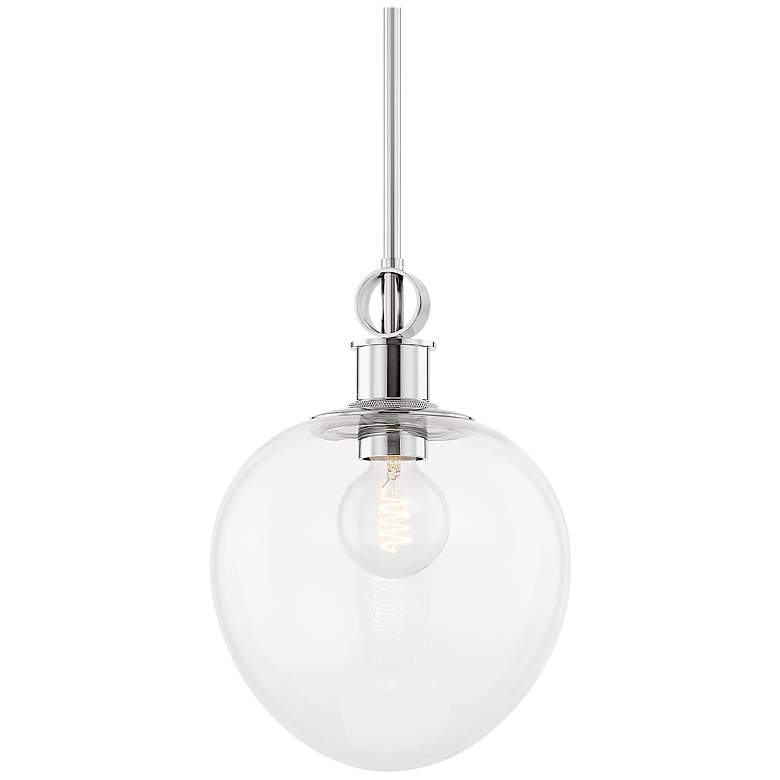 Image 1 Mitzi Anna 10" Wide Polished Nickel Mini Pendant