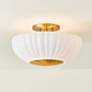 1_Mitzi Anne 15" Wide Aged Brass Ceiling Light
