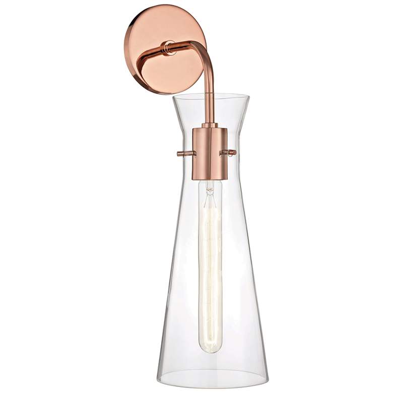 Image 1 Mitzi Anya 18 1/2" High Polished Copper Wall Sconce