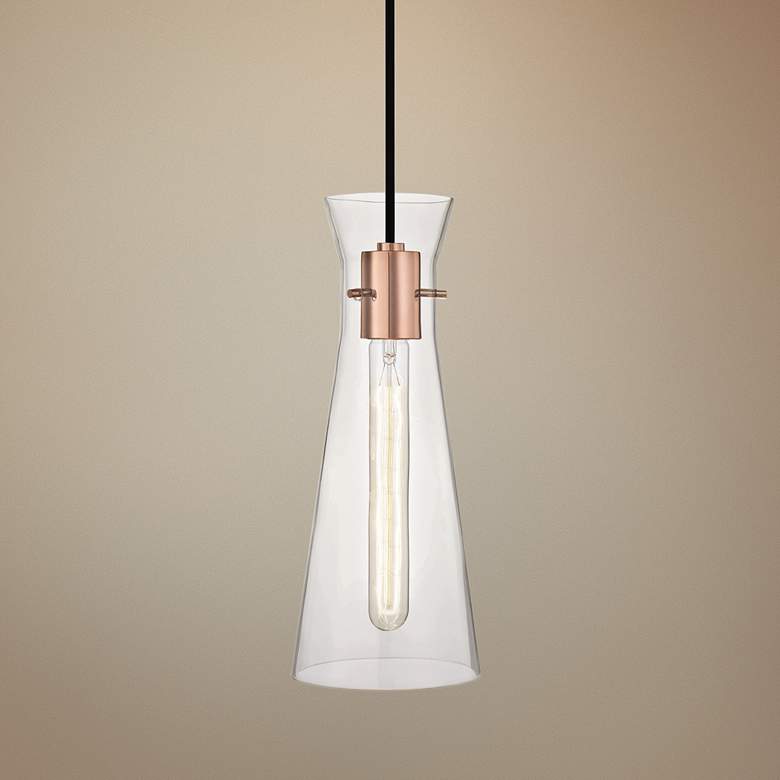 Image 1 Mitzi Anya 5 1/2" Wide Polished Copper Mini Pendant