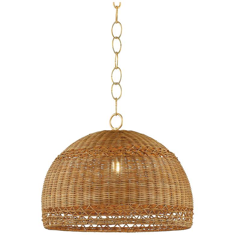 Image 1 Mitzi April Pendant 18" in Aged Brass