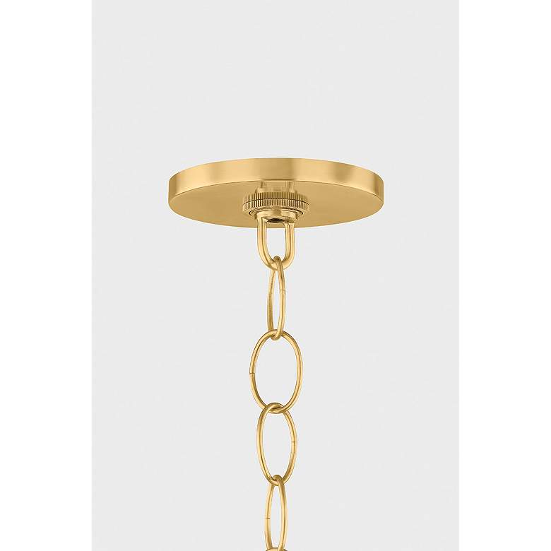 Image 4 Mitzi April Pendant 18" in Aged Brass more views