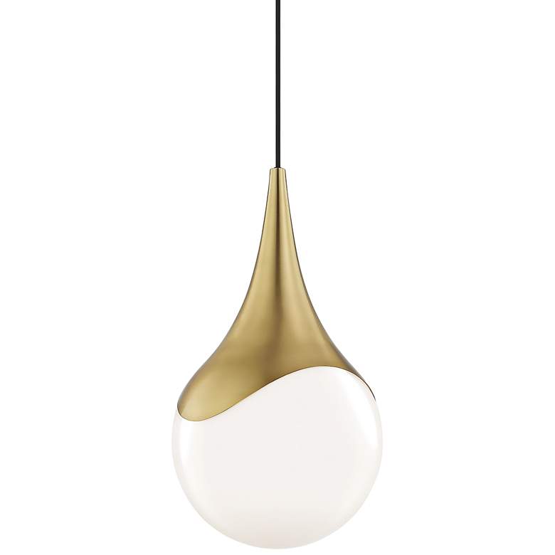 Image 2 Mitzi Ariana 10 1/2" Wide Aged Brass Mini Pendant Light