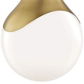 Image3 of Mitzi Ariana 10 1/2" Wide Aged Brass Mini Pendant Light more views