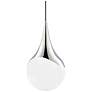 Mitzi Ariana 10 1/2"W Polished Nickel Teardrop Mini Pendant