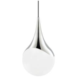Mitzi Ariana 10 1/2"W Polished Nickel Teardrop Mini Pendant