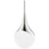 Mitzi Ariana 10 1/2"W Polished Nickel Teardrop Mini Pendant