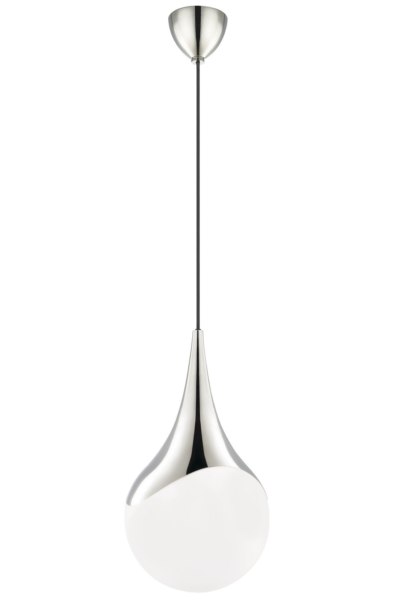 Image 3 Mitzi Ariana 10 1/2"W Polished Nickel Teardrop Mini Pendant more views