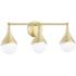 Mitzi Ariana 22 3/4" Wide 3-Light Aged Brass LED Bath Light