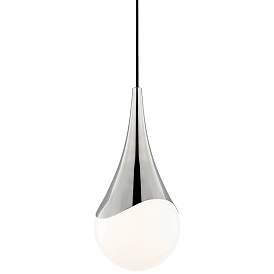 Image2 of Mitzi Ariana 7 1/2" Wide Polished Nickel Mini Pendant Light