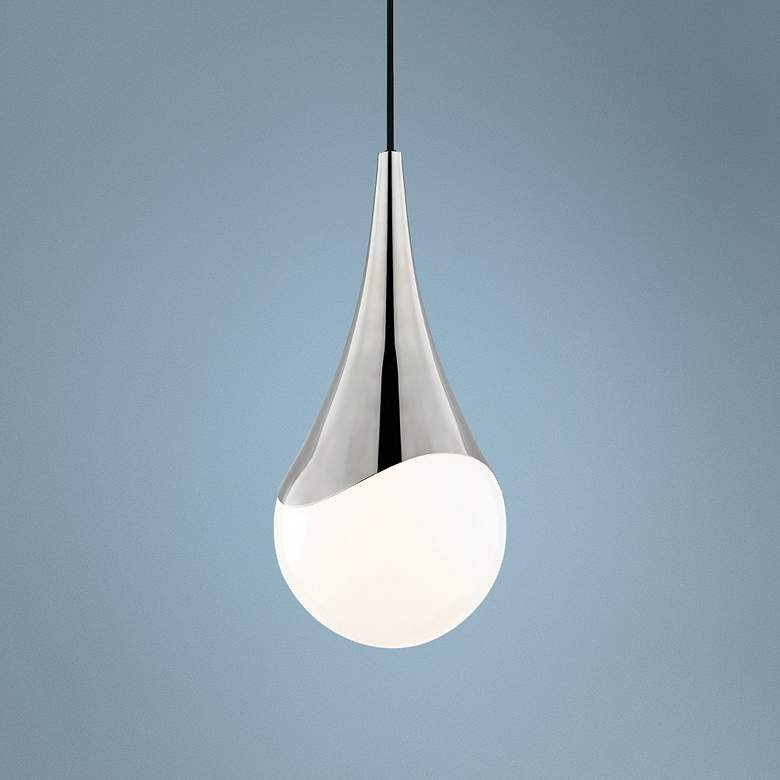 Image 1 Mitzi Ariana 7 1/2" Wide Polished Nickel Mini Pendant Light