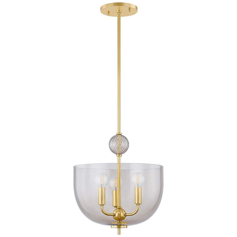 Image 1 Mitzi Arianne 13" Wide Aged Brass 3-Light Pendant