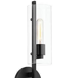 Image2 of Mitzi Ariel 28" High Soft Black 2-Light Wall Sconce more views