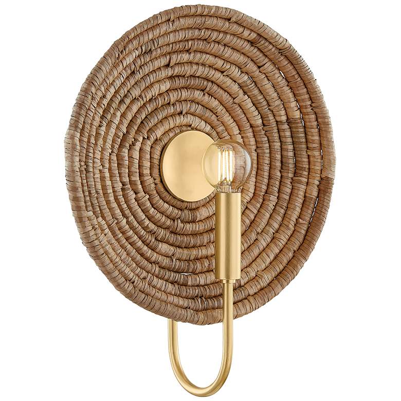 Image 1 Mitzi Ashby Wall Sconce 11" in Aged Brass