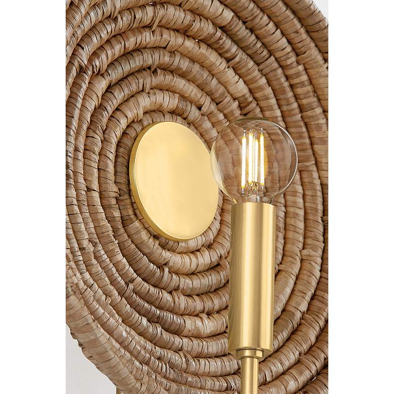 Image 7 Mitzi Ashby Wall Sconce 11" in Aged Brass more views