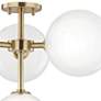 Mitzi Ashleigh 20 1/4"W Aged Brass 4-Light LED Ceiling Light