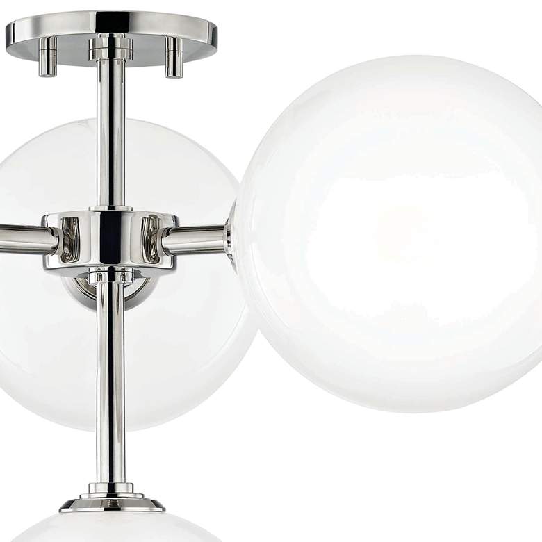 Image 3 Mitzi Ashleigh 20 1/4"W Nickel 4-Light LED Ceiling Light more views