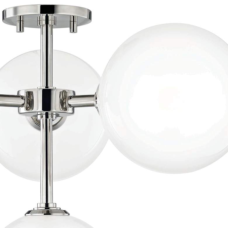 Image 3 Mitzi Ashleigh 20 1/4 inchW Nickel 4-Light LED Ceiling Light more views