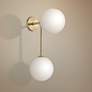 Mitzi Ashleigh 21 1/2"H Aged Brass 2-Light LED Wall Sconce