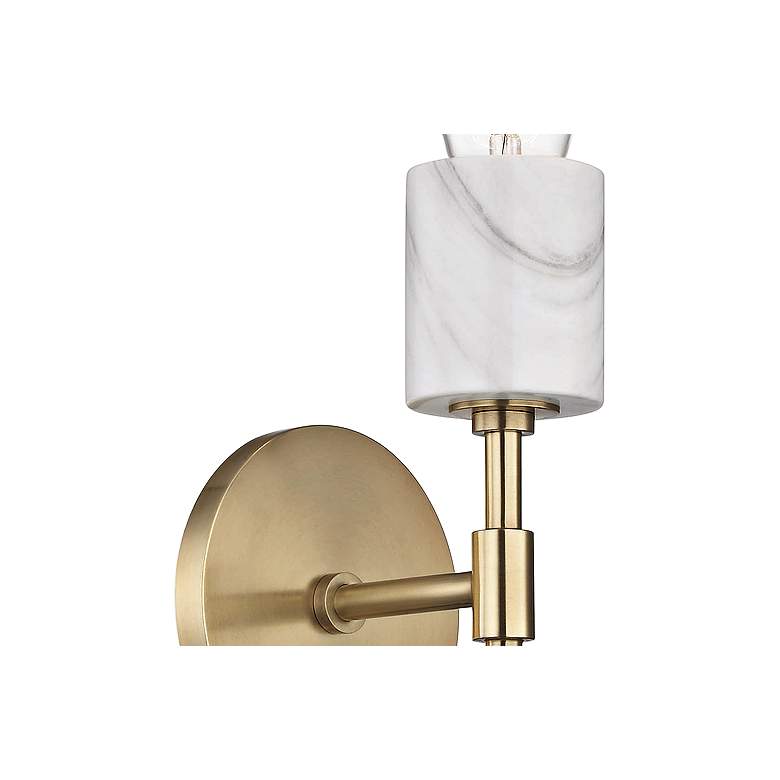 Image 3 Mitzi Asime 20 3/4" High Aged Brass 2-Light Wall Sconce more views