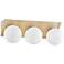 Mitzi Aspyn 18 1/4" Wide Aged Brass 3-Light LED Bath Light