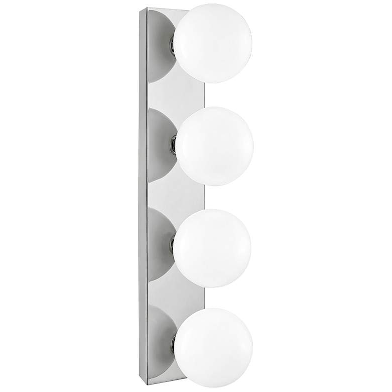 Image 1 Mitzi Aspyn 24 3/4"W Polished Nickel 4-Light LED Bath Light