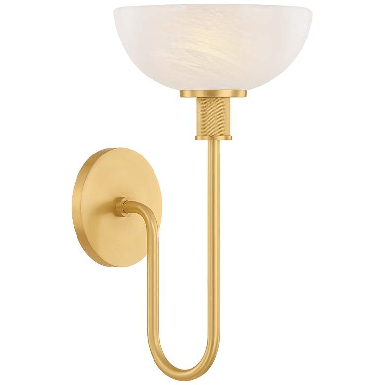 Image 1 Mitzi Aster Wall Sconce 7.75" in Aged Brass