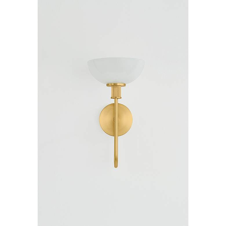 Image 4 Mitzi Aster Wall Sconce 7.75" in Aged Brass more views