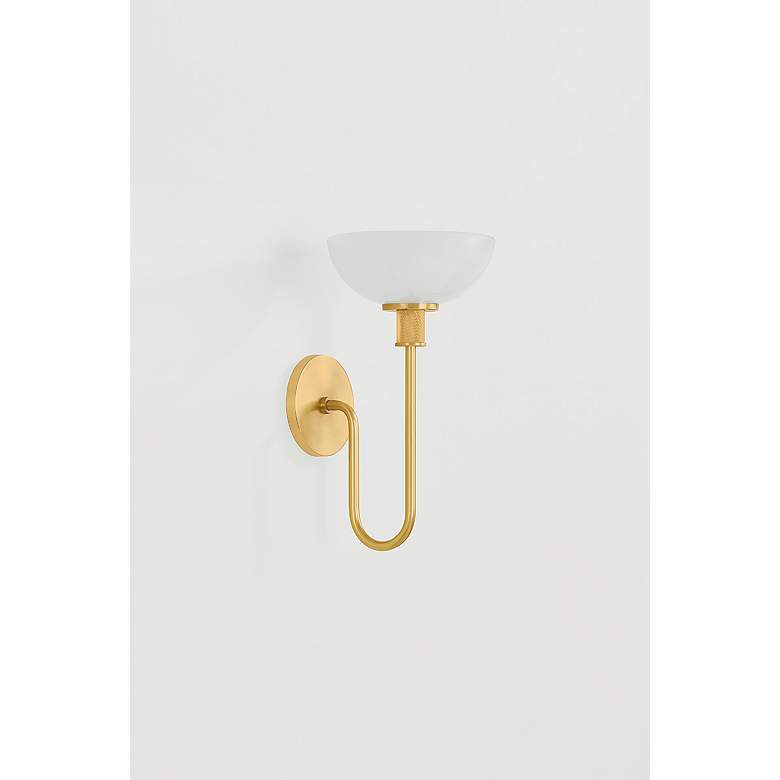 Image 5 Mitzi Aster Wall Sconce 7.75" in Aged Brass more views