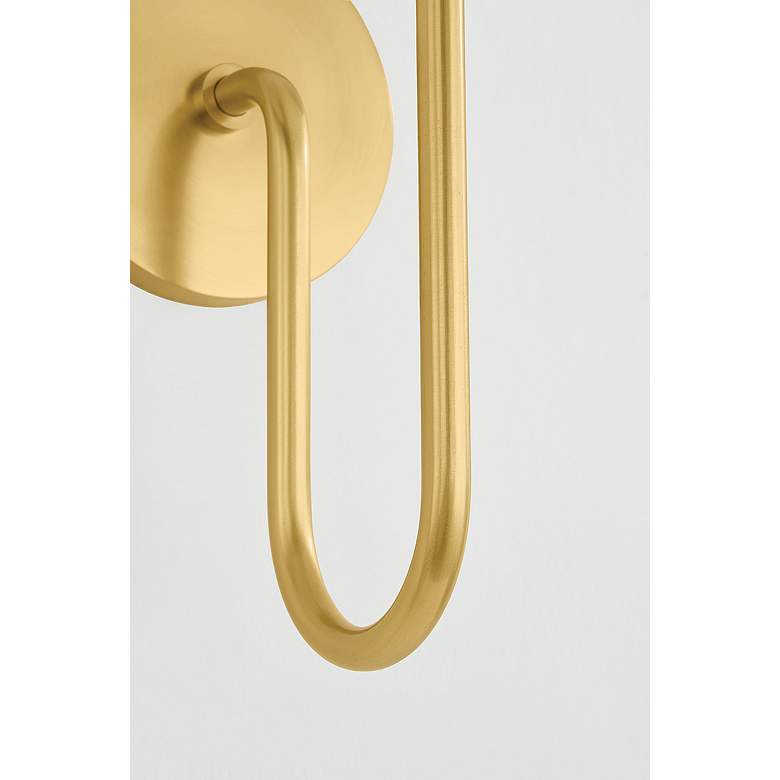 Image 7 Mitzi Aster Wall Sconce 7.75" in Aged Brass more views