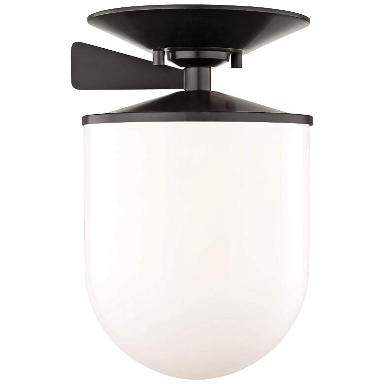 Image 1 Mitzi Audrey 7 1/2" Wide Old Bronze Ceiling Light