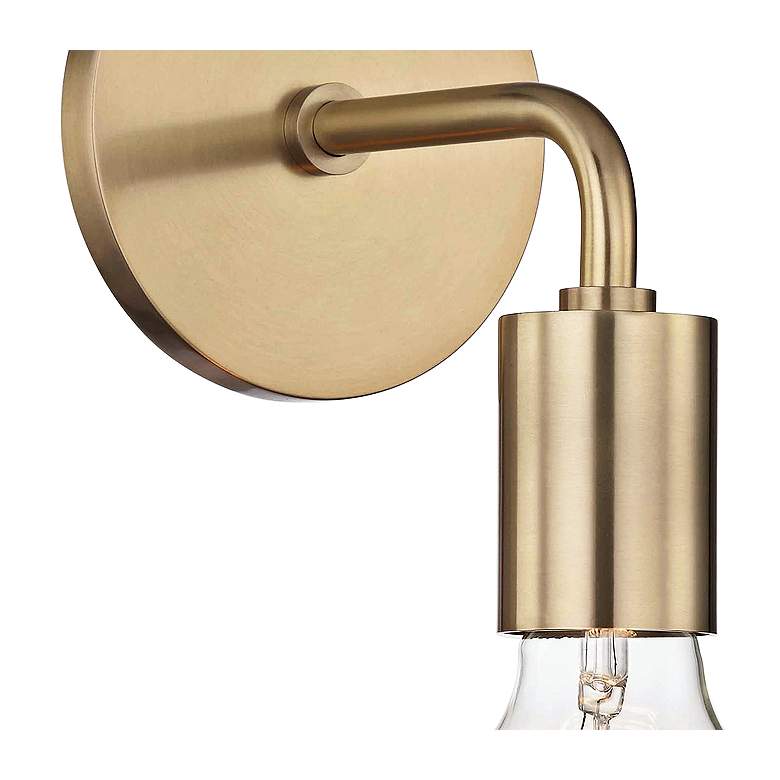 Image 2 Mitzi Ava 11" High Aged Brass Wall Sconce more views